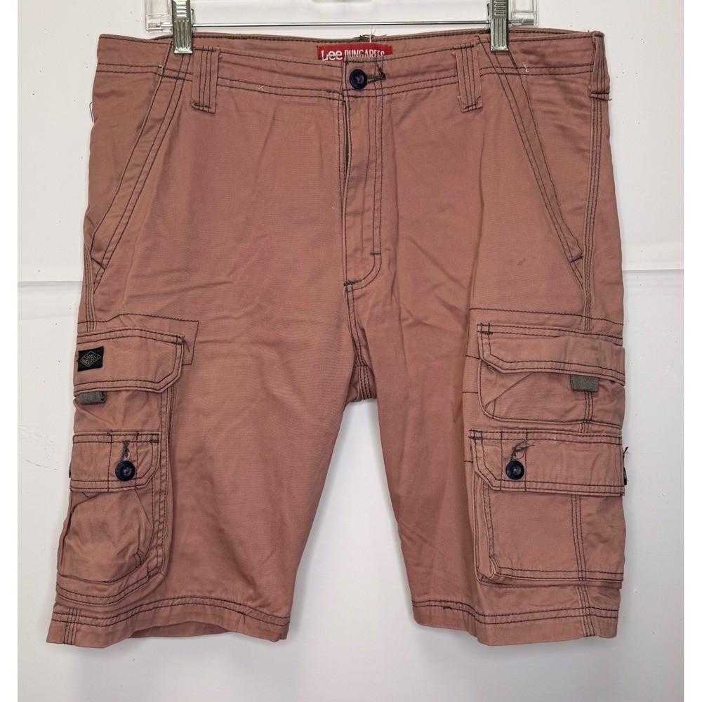 Lee Dungarees Cargo Shorts Mens 36 Rose Utility Multi Pocket Gorpcore Hiking‎